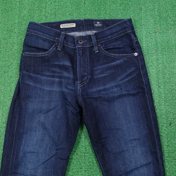 ADRIANO GOLDSCHMIED THE FARRAH SKINNY HIGH RISE DENIM BLUE JEANS WOMENS 28R - Picture 2 of 9